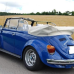 Seitliche Ansicht des VW Käfers
